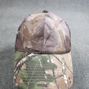 Vintage Camo Snapback Hat Adult Mesh Back Hunting Y2K Signature